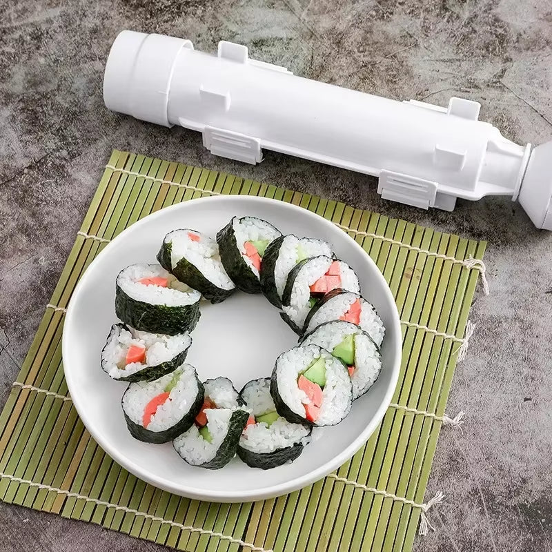 Kitchen Bento Accessories Cylinder Sushi Mold Quick Sushi Bazooka Japanese Rolled Rice Meat Mold Rice Ball Mold Sushi Tools