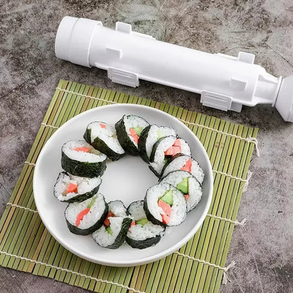 Kitchen Bento Accessories Cylinder Sushi Mold Quick Sushi Bazooka Japanese Rolled Rice Meat Mold Rice Ball Mold Sushi Tools